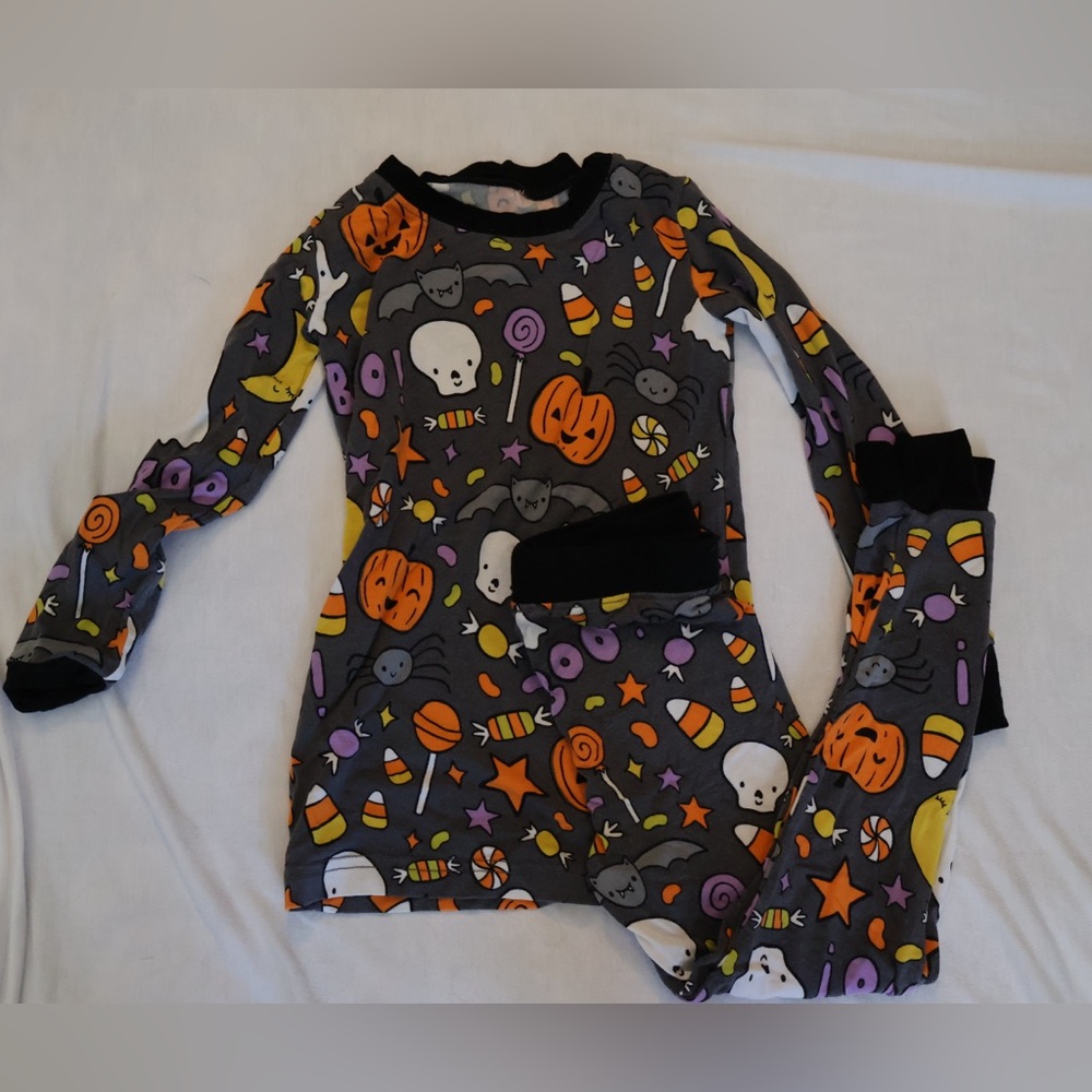 Little Sleepies Long Sleeve and Pants - Halloween Candy - Size 2T